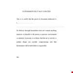 Professional "To Whom It May Concern" Letter example document template