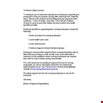 To Whom It May Concern Letter for Nursing Employees example document template