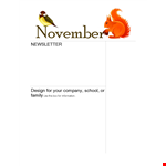 Newsletter Template - Customizable & Professional example document template