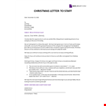 Christmas Letter Template example document template 