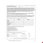 Create a Comprehensive Parenting Plan Template with Input from Both Parents example document template