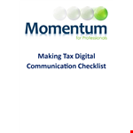 Digital Communication Checklist - Create Effective Communication Strategies for Staff and Clients example document template
