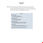 Healthcare Swot Analysis Template Word example document template