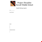 Family Meeting Agenda Template In Word example document template