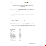 Net Income Trial Balance Sheet example document template 