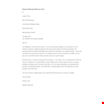 Restaurant Manager Reference Letter Template example document template