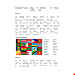 Financial Action Plan Template for Climate-Affected Countries example document template