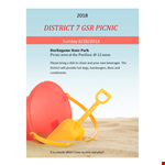 Customizable Picnic Flyer Template for Outdoor Events example document template