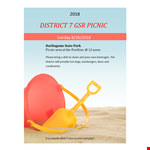 Customizable Picnic Flyer Template for Outdoor Events example document template 