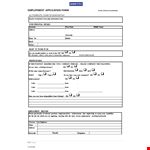 Employment Application Template - Submit Your Application with Ease! example document template