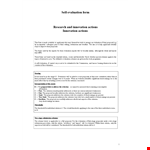 Self Evaluation Examples example document template