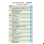 Essential Employee Handbook Template - Clear Guidelines on Leave, Company Policies & More example document template