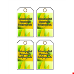 Free Gift Tag Template - Customizable & Printable example document template