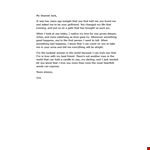 Create Something special in this world with our Love Letter Template example document template