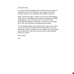 Create Something special in this world with our Love Letter Template example document template 