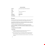 Internal Sales Engineer Job Description Template example document template