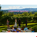 Ceremonial Speeches Week - Inspiring Speeches and Memorable Remarks for Special Occasions example document template