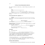 Free Band Contract Template Download example document template