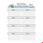 Ultimate Moving Checklist - Free Download & Printable PDF example document template