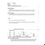 Sample Audit Status example document template