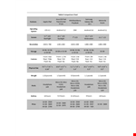 Comparison Chart Template - Create Professional and Informative Comparison Charts Easily example document template