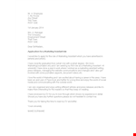 Marketing Assistant Job Application Letter - Boost your chances with this captivating document example document template