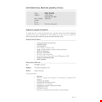 Retail Executive with extensive experience in company sales and retail store management example document template 