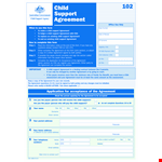 Child Support Agreement Template for Legal Purposes example document template