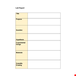 Expertly Designed Lab Report Template - Streamline Your Writing example document template