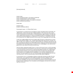 Ethical Course: Letter of Recommendation for College Student | Sender example document template