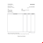 Hourly Service Invoice Template Word example document template