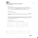 Cancel Your Land Contract with Ease - Fast Contract Release for Sellers and Buyers example document template 