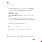 Cancel Your Land Contract with Ease - Fast Contract Release for Sellers and Buyers example document template