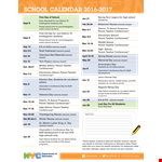 High School Student Schedule Template example document template 