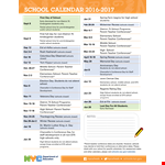 High School Student Schedule Template example document template
