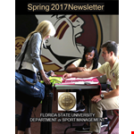 Spring Newsletter for Sport Management: Updates for Management, Sports, and Students example document template