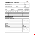 Printable Restaurant Job Application Template | Company | Address | Start example document template