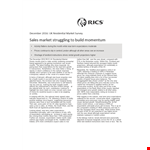 Residential Market Survey Template for the Market MRICS and FRICS example document template 