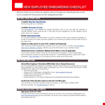 Streamline Your Onboarding Process with Our New Hire Checklist - Louisville | XYZ Company example document template
