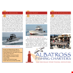 Kenosha Fishing Charter Brochure - Experience Viking Adventures with the Albatross example document template