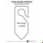 Avery Door Hanger Template example document template
