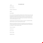 Grant Application Letter example document template