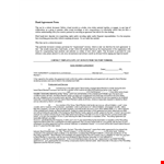 Free Band Agreement Template Doc example document template