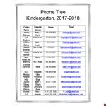Phone Tree Template for Easy Communication | Simplify Phone Management example document template