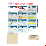 Printable Teacher example document template