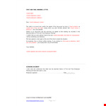 Employee Warning Letter - Final Confirmation & Action | Company Name example document template