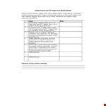 School Team Agenda Template example document template 