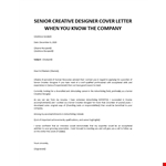 Graphic designer cover letter example example document template