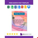 Pride Month post template example document template 
