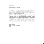 Manager Recommendation Letter Template - Boost Your Chances example document template